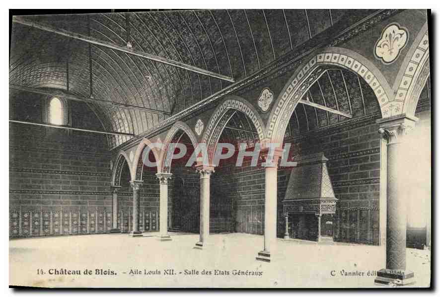 CPA Chateau de Blois Aile Louis XII Salle des Etats Generaux 