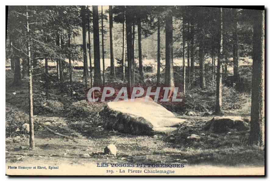 CPA Les Vosges Pittoresques la Pierre Charlemagne 