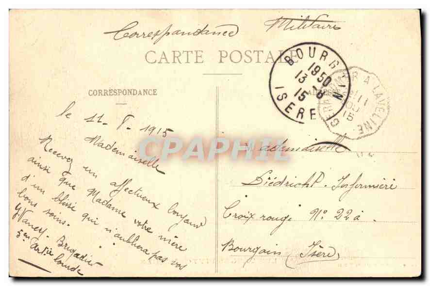 CPA Les Vosges Pittoresques la Pierre Charlemagne  — Verso