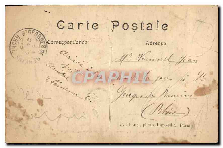 CPA Les Beaux Sites de la Seine Bellevue Bas Meudon l'Ile Seguin le Tiraux Pigeons  — Verso