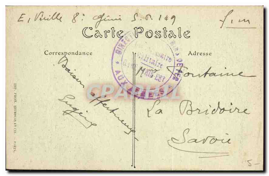 CPA Paris l'Eglise de la Madeleine  — Rückseite