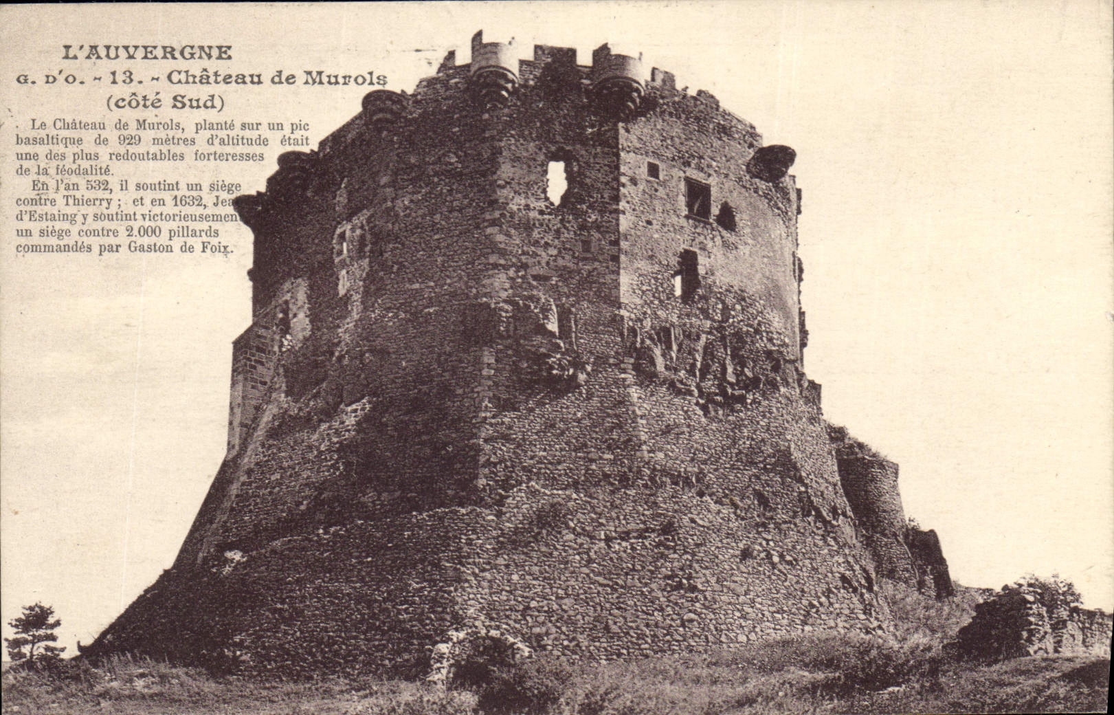 CPA L'Auvergne Chateau de Murols Cote Sud 
