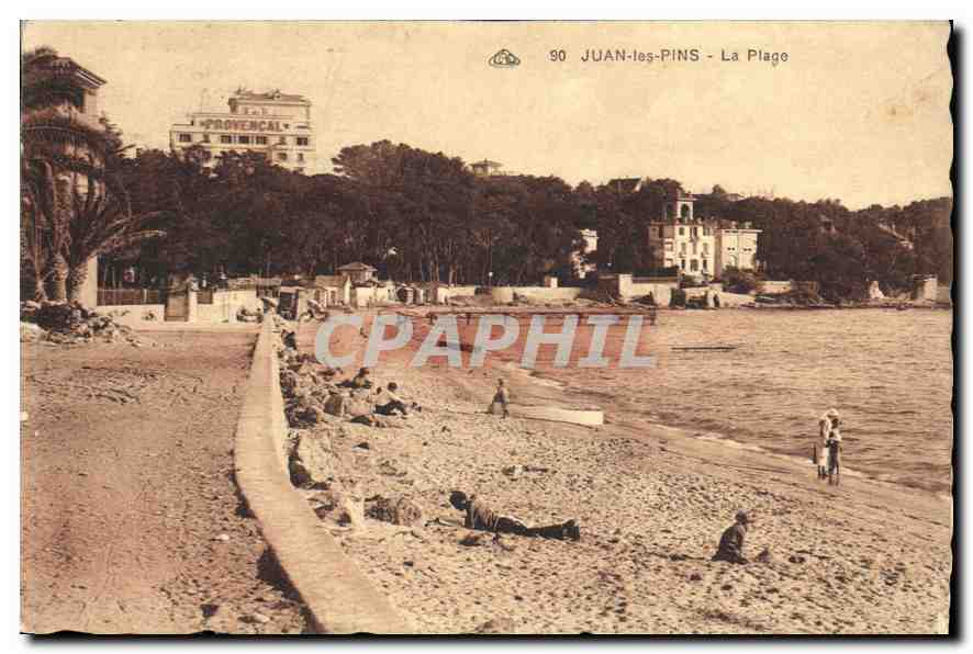 CPA Juan les Pins la Plage 