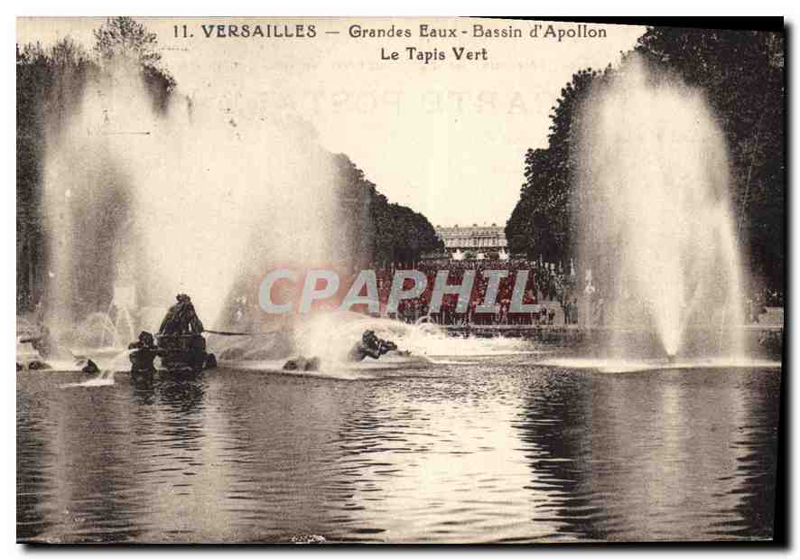 Versailles — Grandes Eaux - Bassin d'Apollon - Le Tapis Vert
