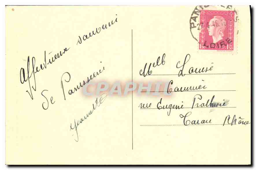 CPA Environs de Panissieres Pierre sur autre  — Rückseite