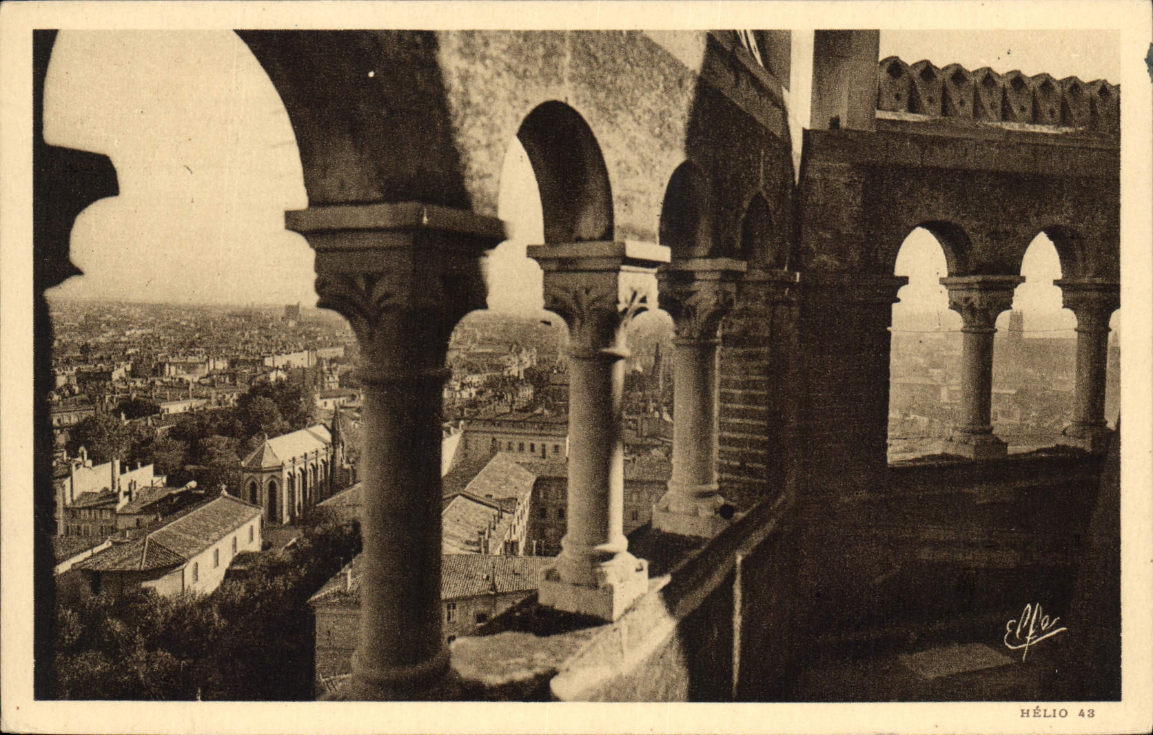 Vue de Toulouse depuis le château — Hélios 43 — éditeur Hélios
