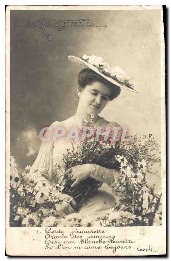 CPA La Paquerette Femme
