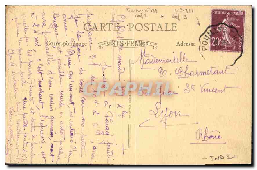 CPA Paray le Monial S et L Chapelle de la Visitation la Sainte Marguerite Marie  — Rückseite
