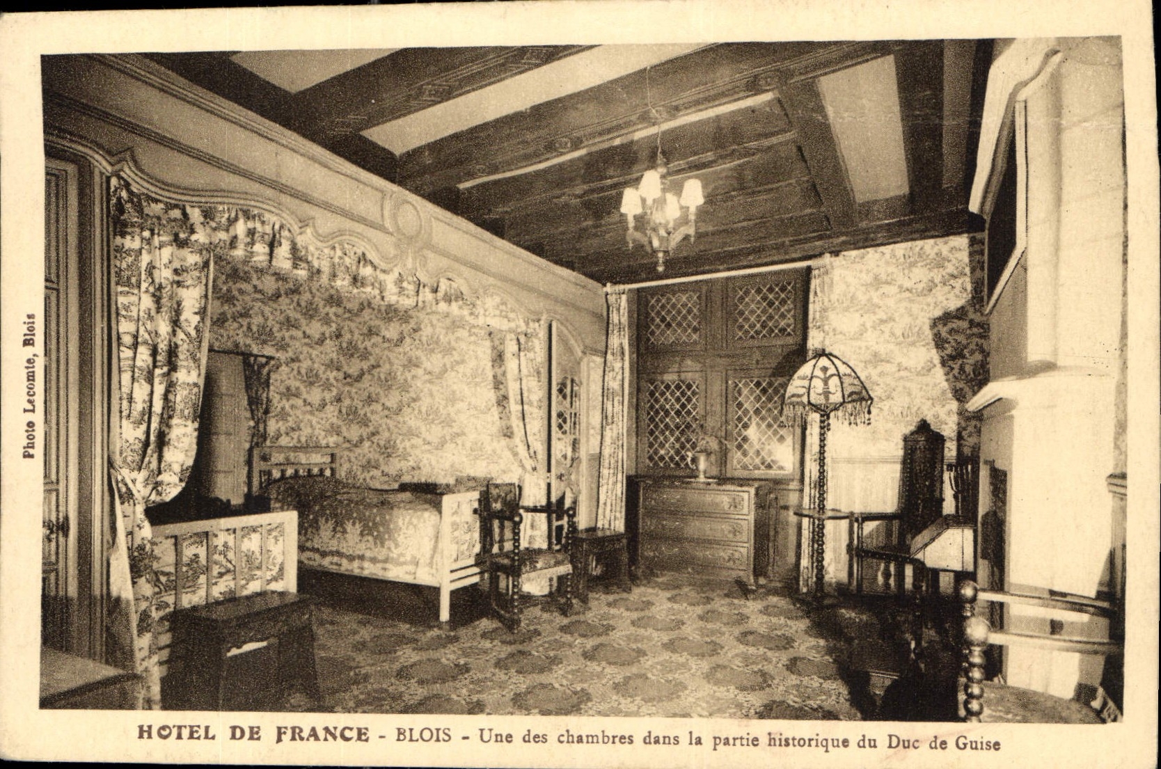 CPA Hotel de France Blois une des Chambres dans la Partie historique du Duc de Guise 