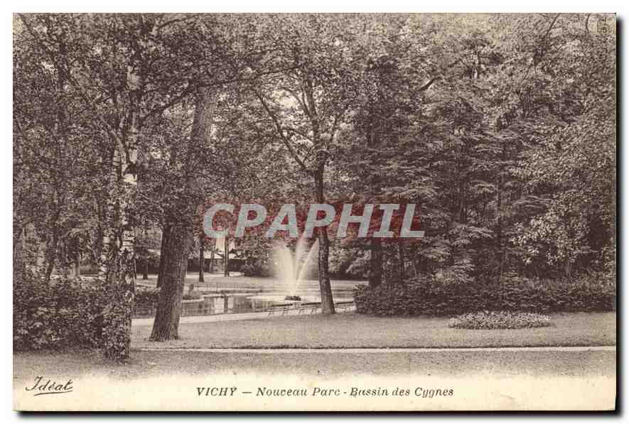 CPA Vichy Nouveau Parc Bassin des Cygnes 