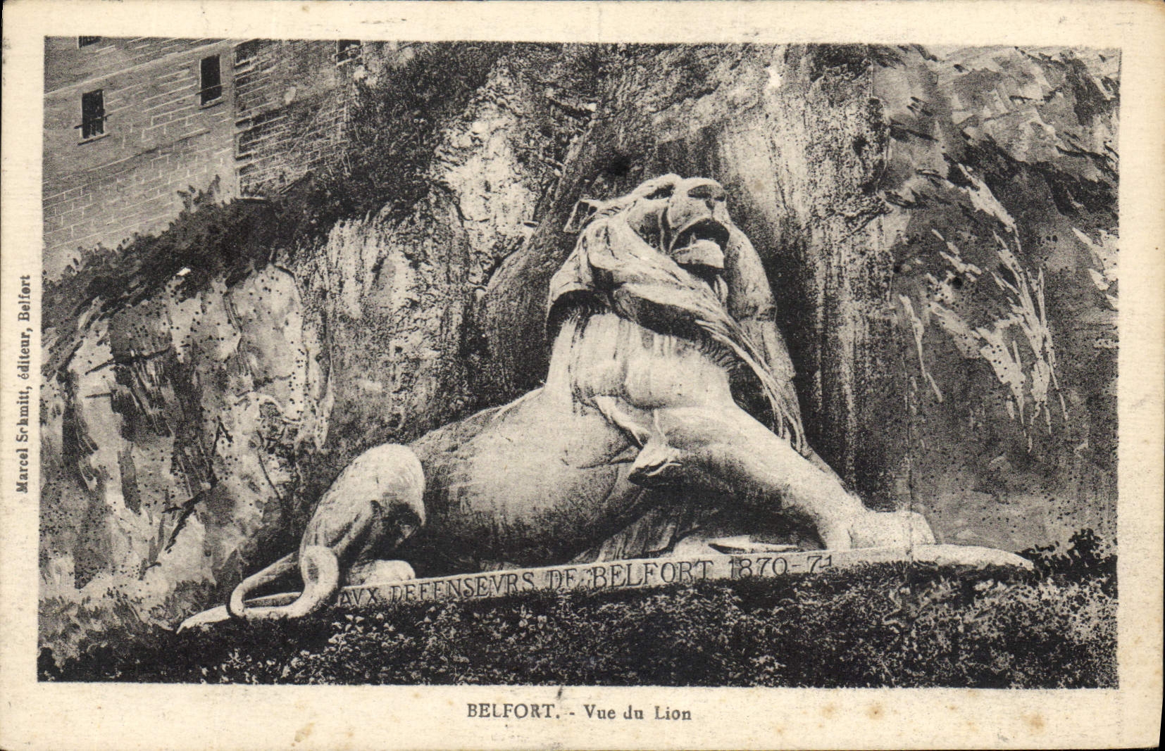 CPA Belfort vue du Lion 
