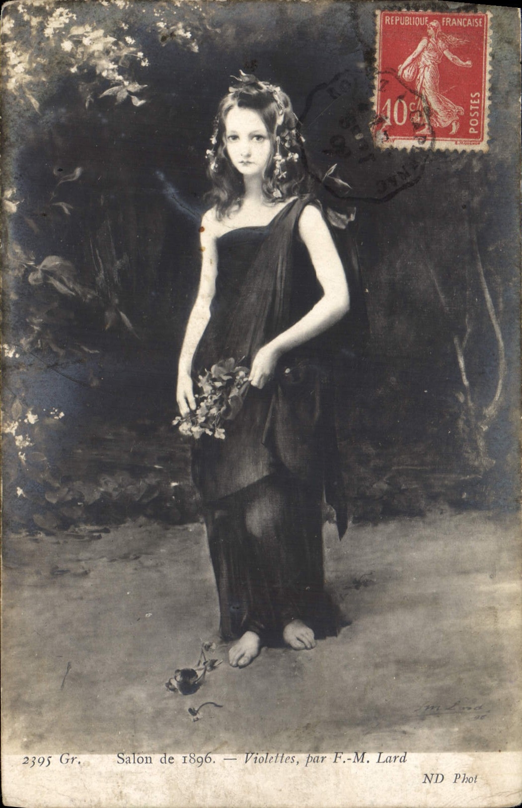 CPA Salon de 1896 Violettes Par F M Lard 