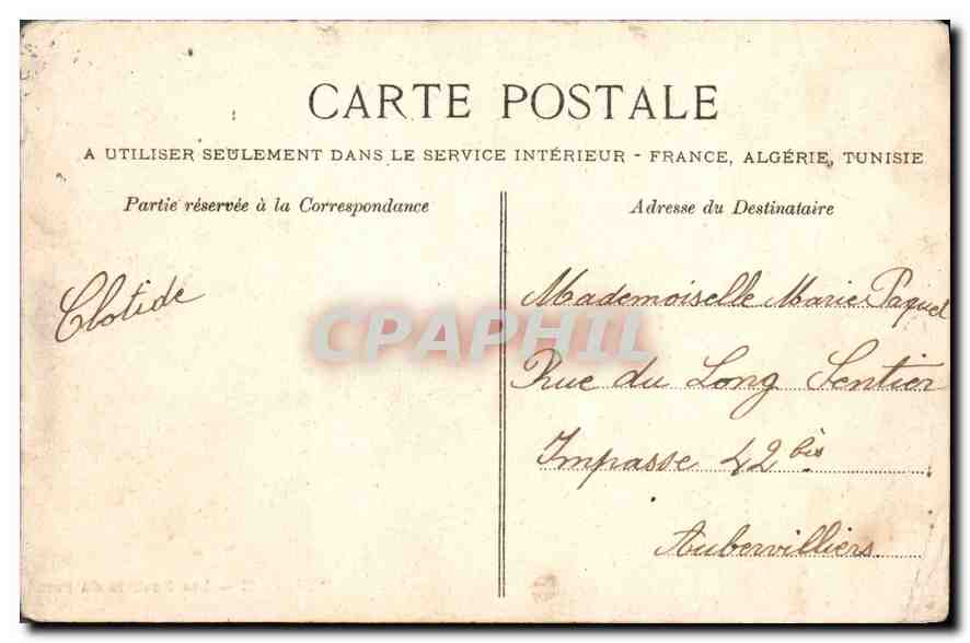 CPA Le Perreux les du Paro  — Rückseite