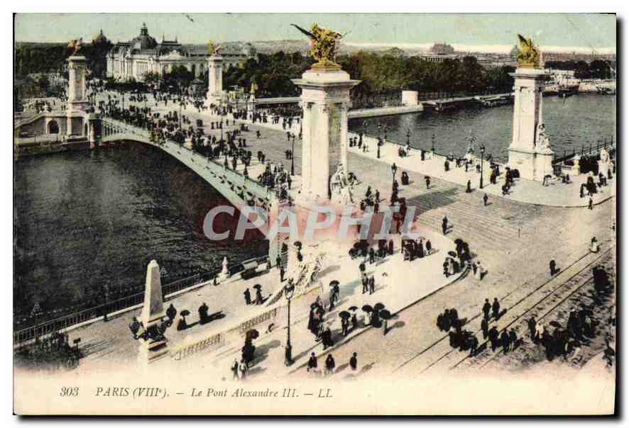 CPA Paris VIII le Pont Alexandre III 