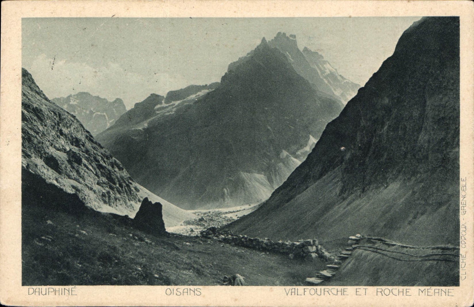 CPA Dauphine Oisans Valfourche et Roche Meane 