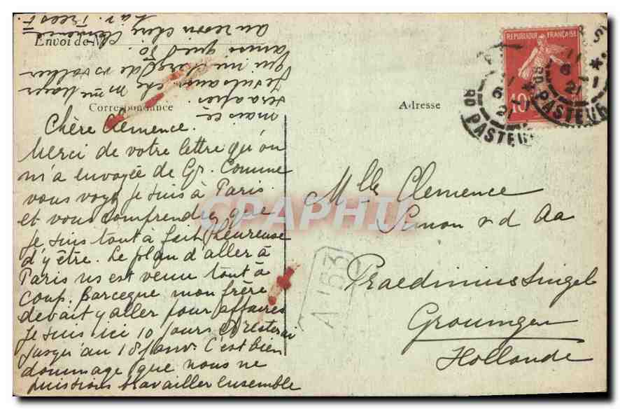 CPA Paris Hotel des Invalides Tombeau de Napoleon  — Rückseite