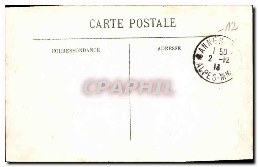 CPA Cannes vue generale  — Rückseite