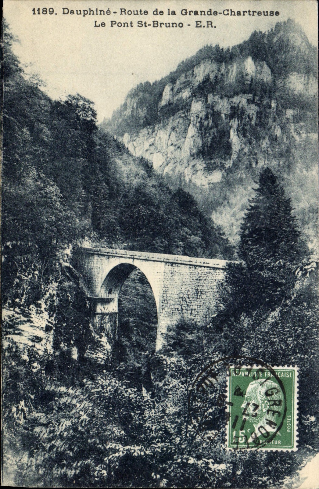 CPA Dauphine Route de la Grande Chartreuse le Pont St Bruno 