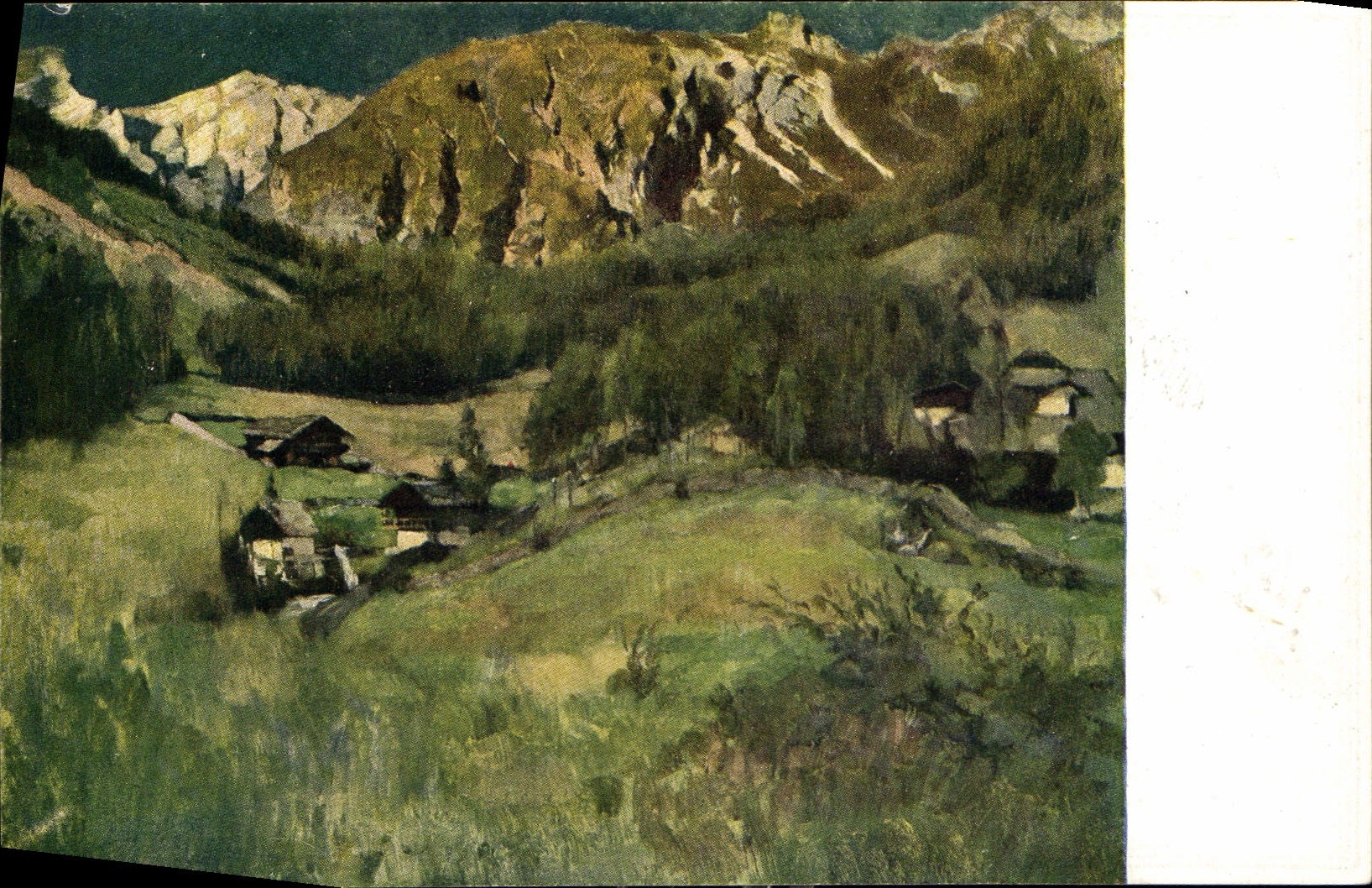 CPA Carl Schuch Hochgebirge bei Prags 