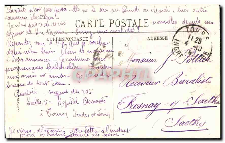 CPA Chambord le Chateau Mon hist Facade Sud  — Verso