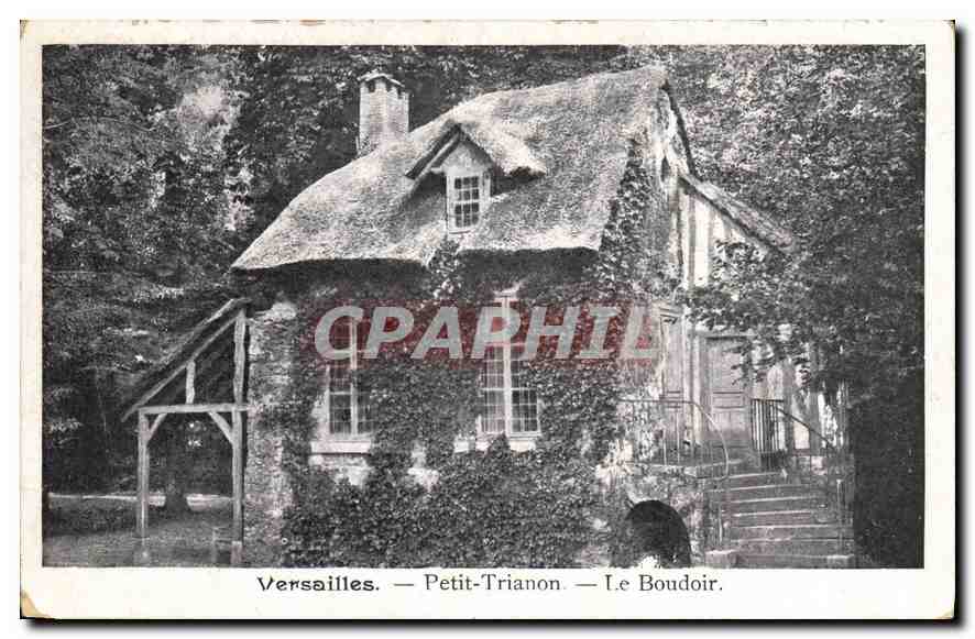 CPA Versailles Petit Trianon le Boudoir 