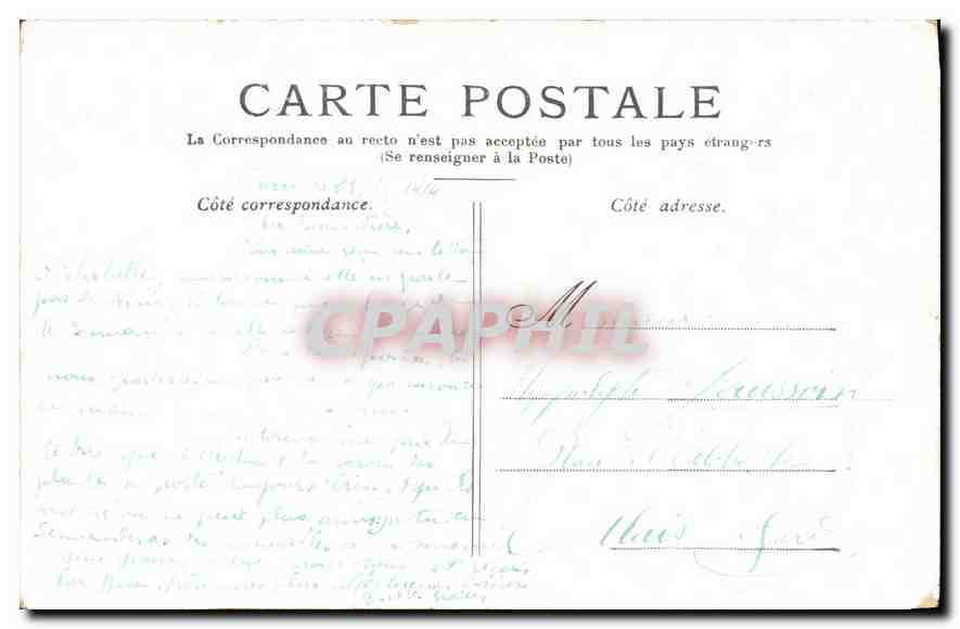 CPA Versailles Petit Trianon le Boudoir  — Verso