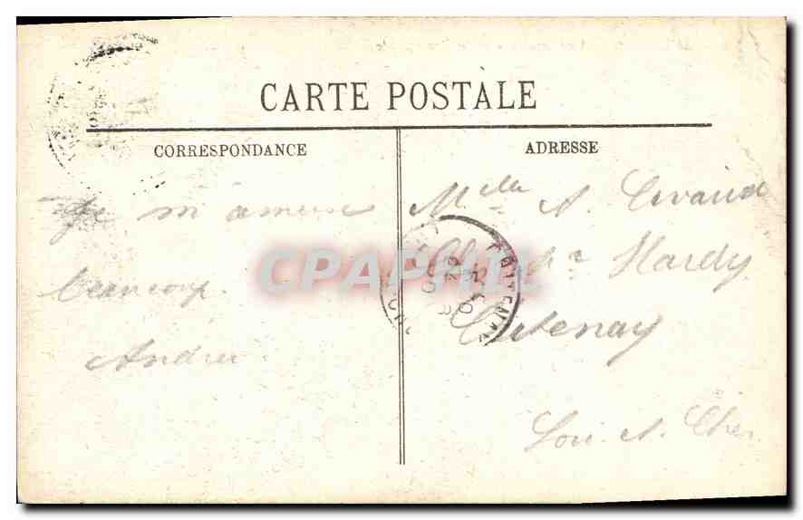 CPA Lourdes vue generale et le Pic du Jer  — Verso