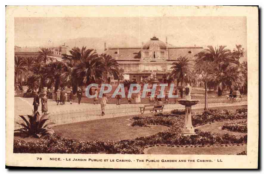 CPA Nice le Jardin Public et le Casino 