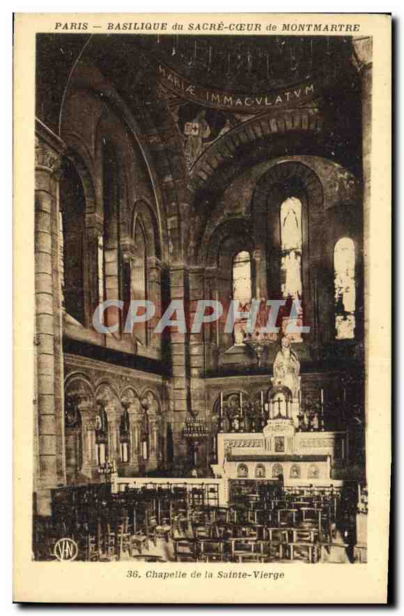 CPA Paris Basilique du Sacre Coeur de Montmartre Chapelle de la Sainte Vierge 
