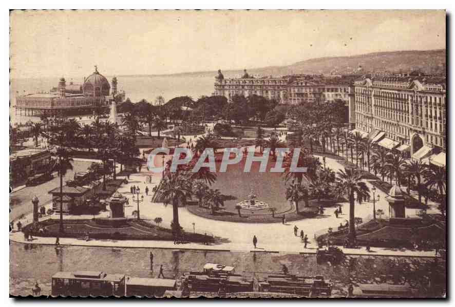 CPA Nice A M vue d'ensemble des Jardins Albert Ier et le Palais de la Jetee 