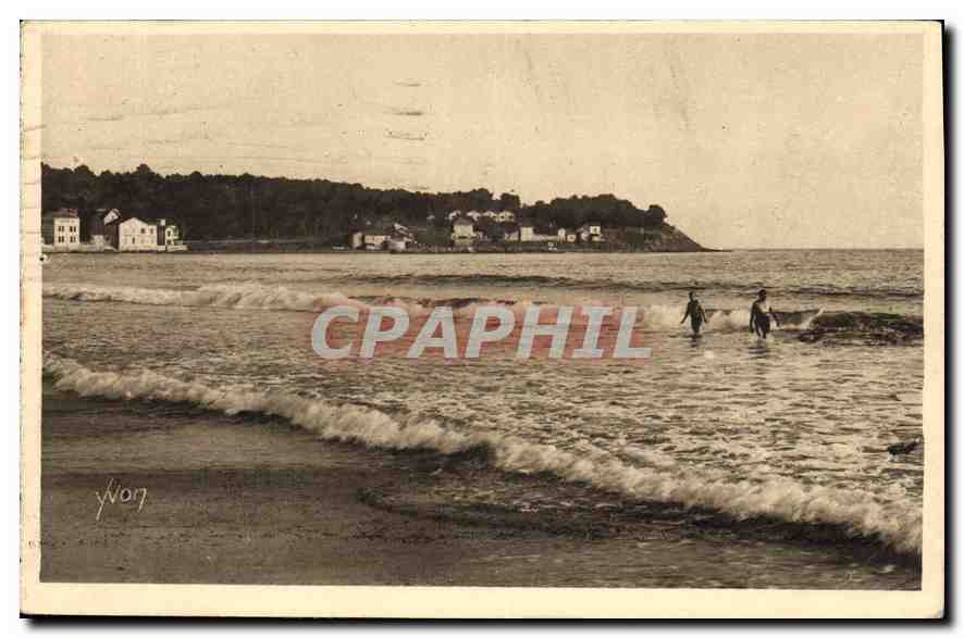 La Plage des Sablettes — Côte d'Azur (Var) — Éditions d'Art Yvon, n°350