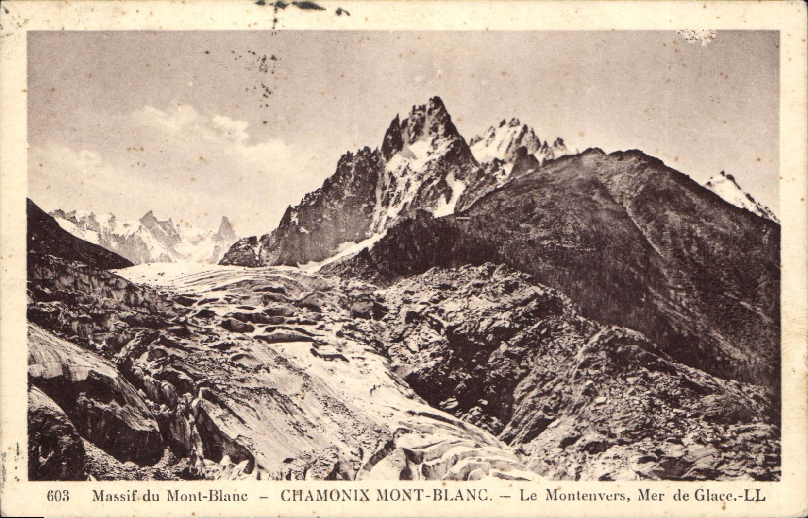 Massif du Mont-Blanc — CHAMONIX MONT-BLANC — Le Montenvers, Mer de Glace — n°603