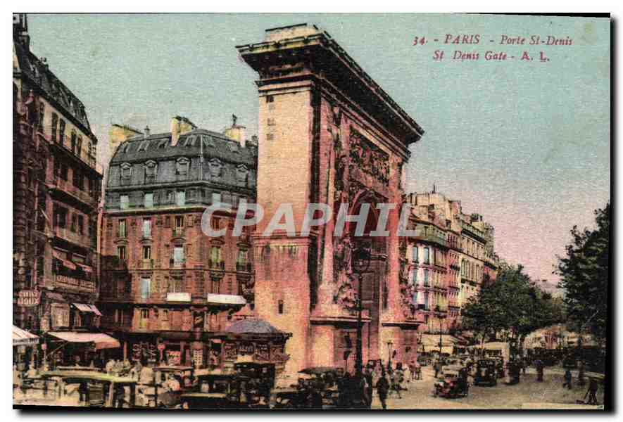 CPA Paris Porte St Denis 