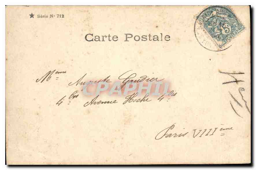 CPA Paysans Femme — Verso