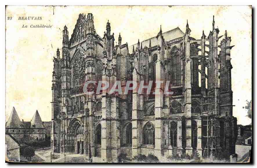 Beauvais — La Cathédrale (partiellement ruinée) — Éditeur inconnu, n° 23