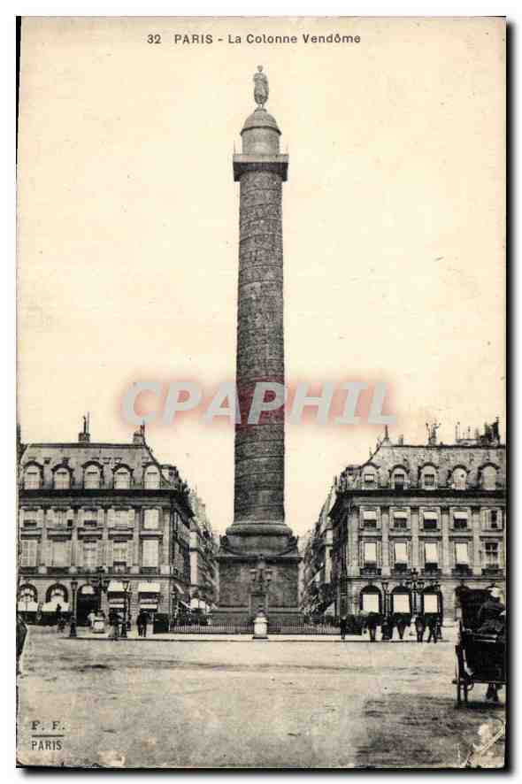 CPA Paris la Colonne Vendome 