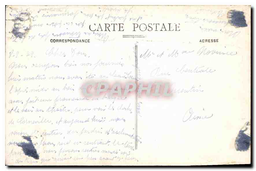 CPA Paris la Colonne Vendome  — Rückseite