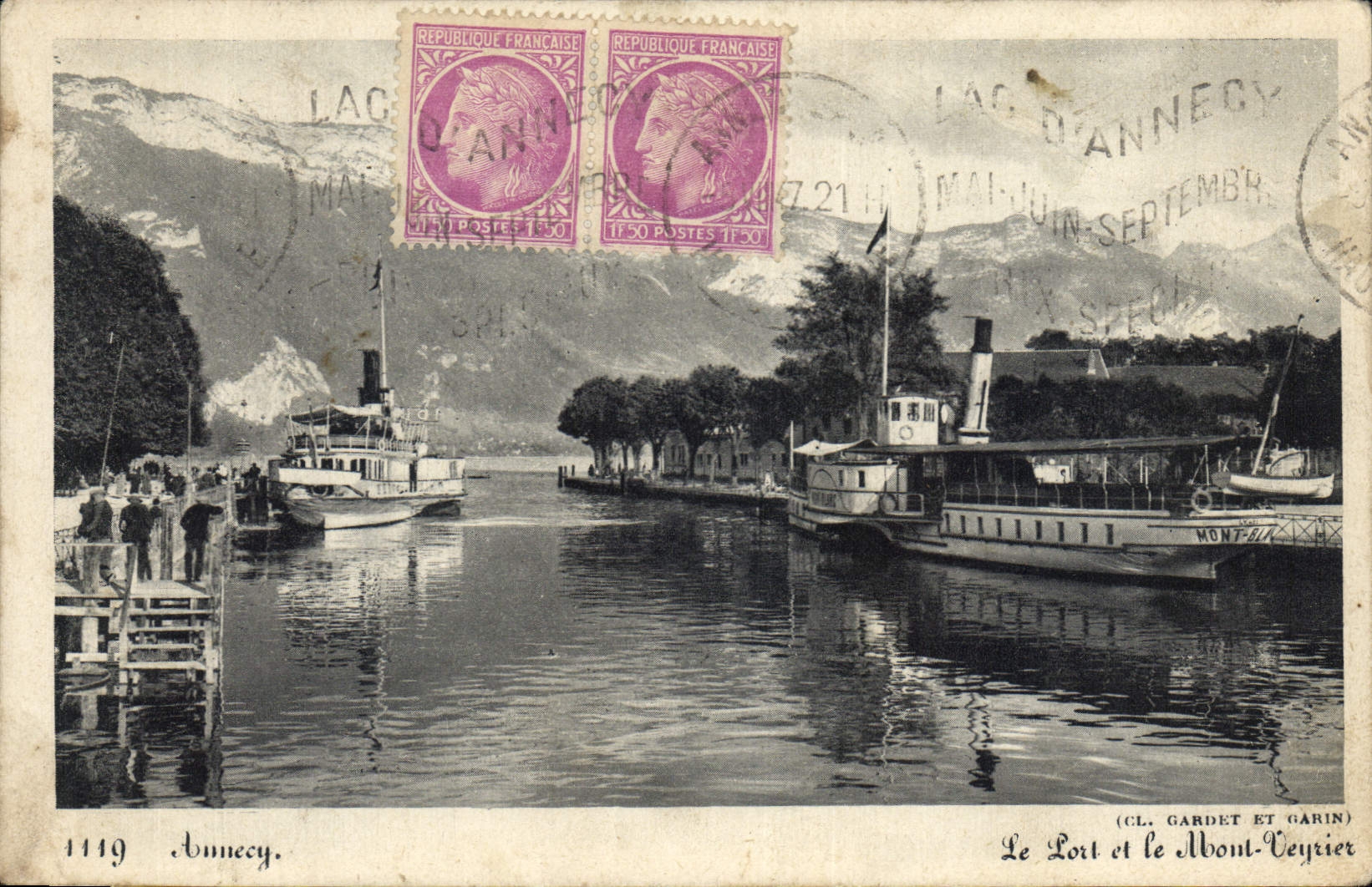 Annecey — Le Lort et le Mont-Ceyrier — (CL. GARDET ET GARIN)
