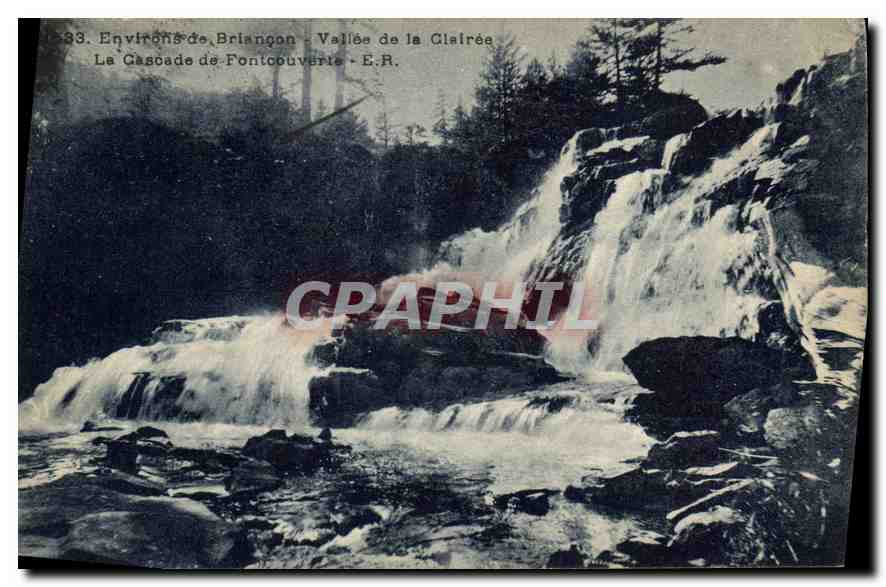 CPA Environs de Briancon Vallee de la Clairee la Cascade de Fontcouverte 