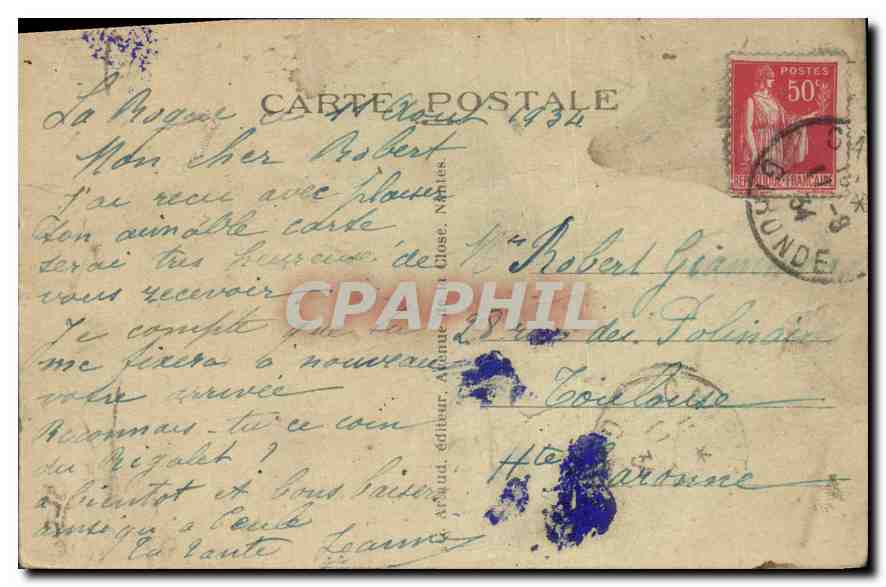 CPA Le Rigalet Gironde vue generale  — Rückseite
