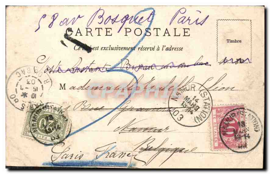 CPA Bordeaux les Colonnes Rostrales et les Quais nord  — Verso