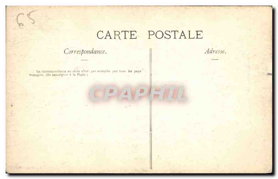 CPA Les Pyrenees Illustree Cauterets le Gave de Cauterets Etablissement du petit Saint Sauveur et du — Rückseite