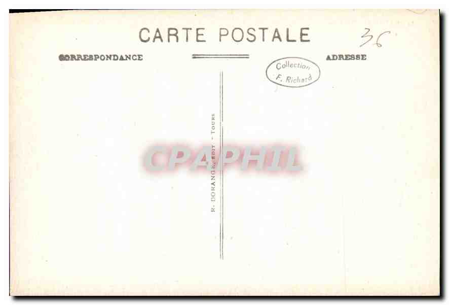 CPA Gargilesse Indre le Grand Gouffre  — Rückseite
