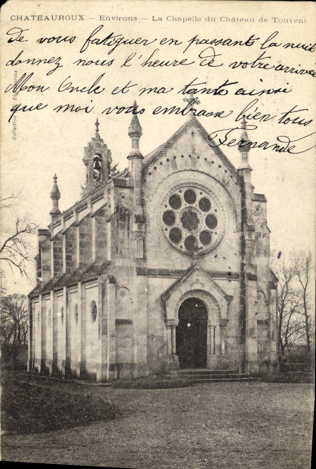 Châteaureux — Environs — La Chapelle du Château de Touvent — Éditeur : Collection Châteaureux