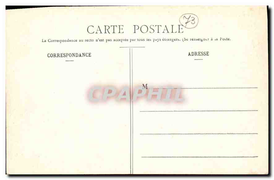 CPA Route d'Aix les Bains a Chindrieux  — Rückseite
