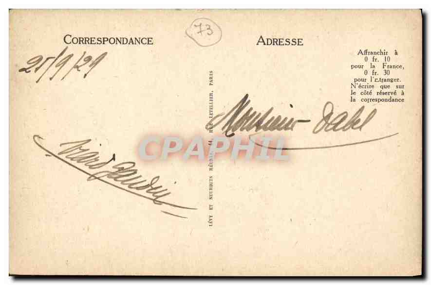 CPA Aix les Bains Hautecombe Lac du Bourget  — Verso