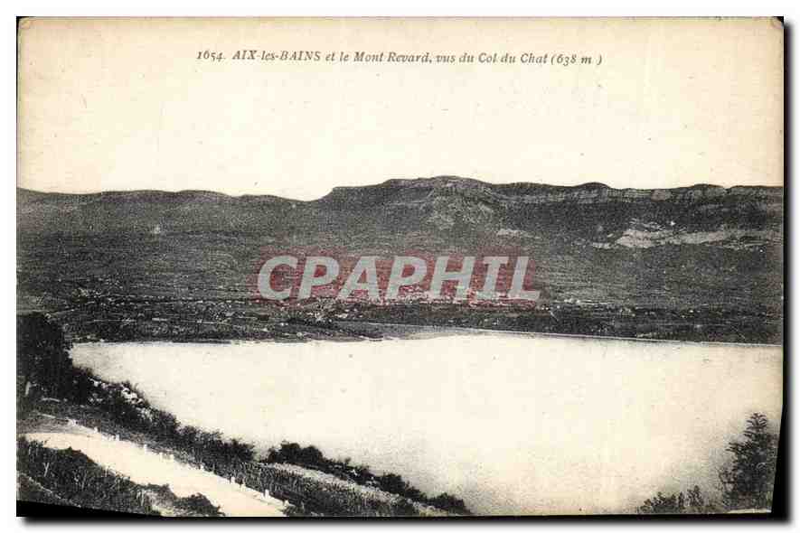 CPA Aix les Bains et le Mont Revard vus du Col du Chat 