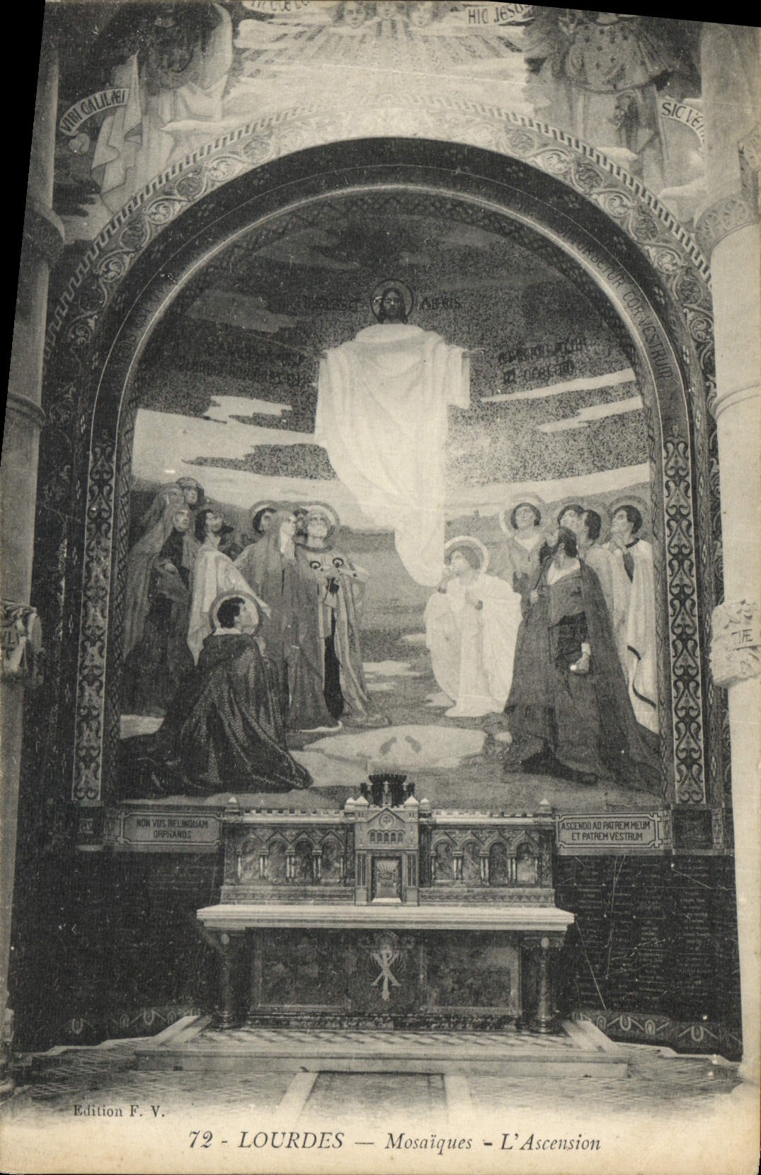 Lourdes — Mosaïques — L'Ascension — Édition F. V.
