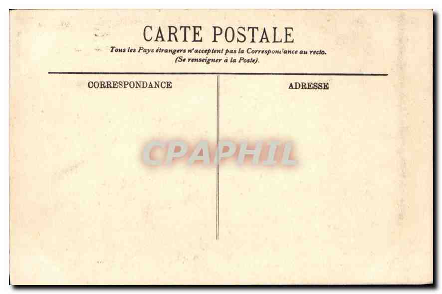 CPA Lourdes vue vers le Chateau  — Verso