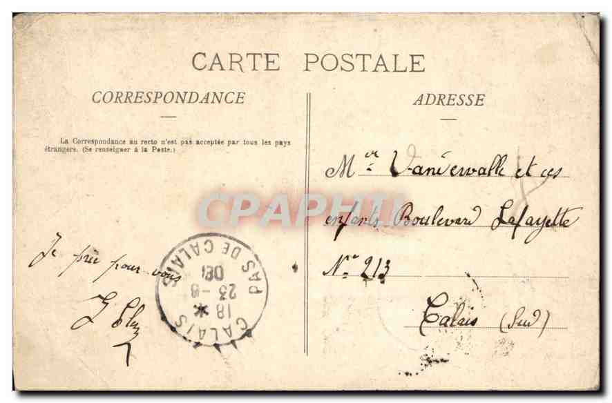 CPA Lourdes 1858 1908 souvenir Cinquantenaire  — Rückseite